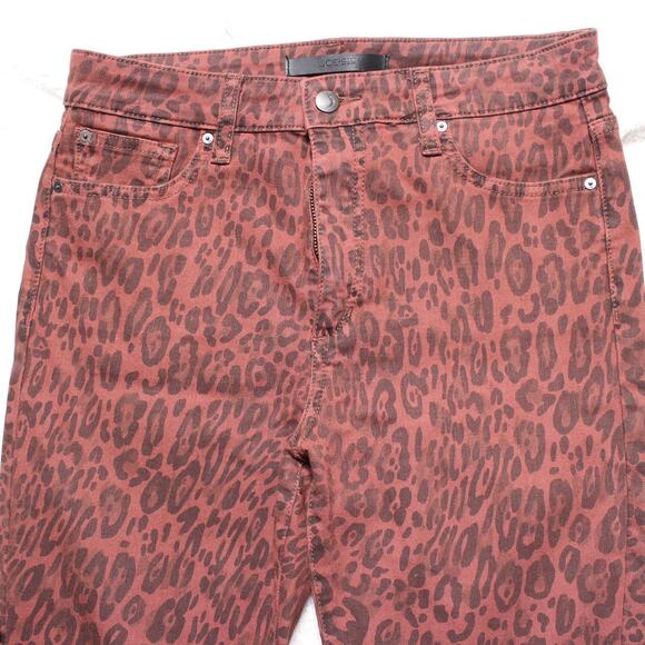 Joe’s Jeans The Charlie High Rise Skinny Ankle Leopard Print Jeans Sz 29 - Picture 2 of 8